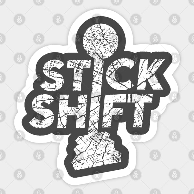Stick Shift Sticker by enrynz